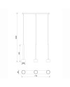 TONIC * COLGANTE 3L LINEA - GX53 - COBRE